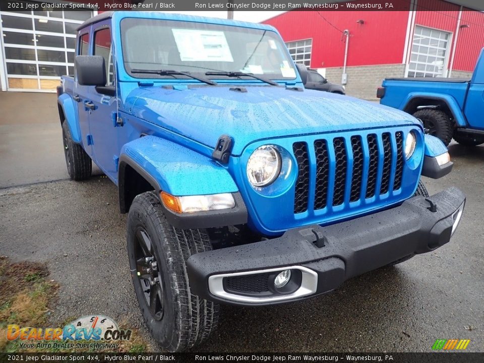 2021 Jeep Gladiator Sport 4x4 Hydro Blue Pearl / Black Photo #8