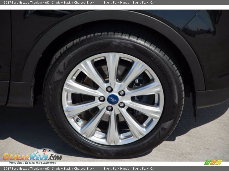 2017 Ford Escape Titanium 4WD Shadow Black / Charcoal Black Photo #34