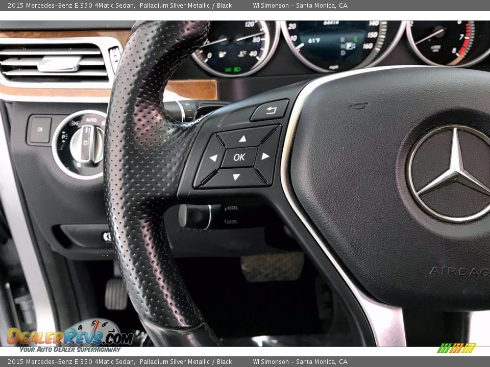 2015 Mercedes-Benz E 350 4Matic Sedan Palladium Silver Metallic / Black Photo #21