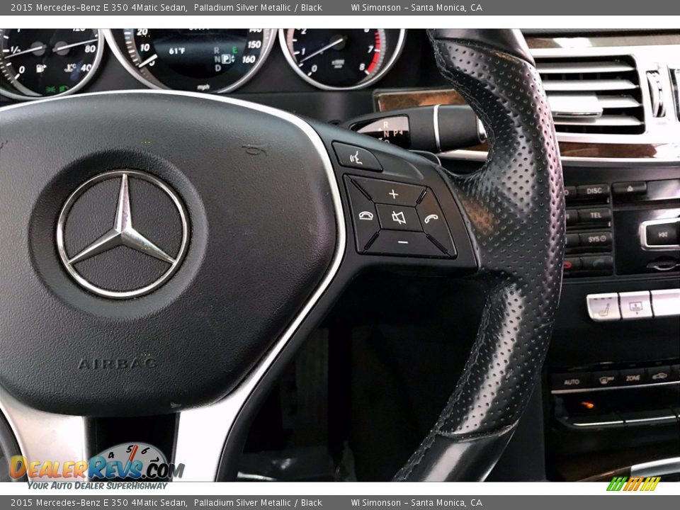 2015 Mercedes-Benz E 350 4Matic Sedan Palladium Silver Metallic / Black Photo #22