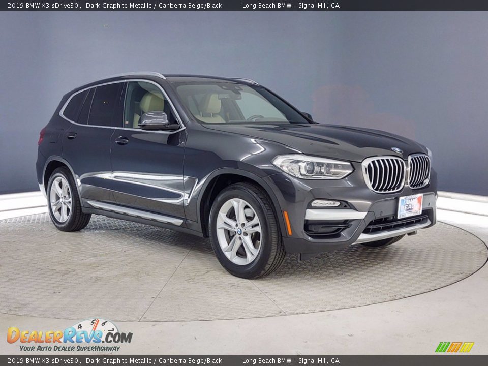 2019 BMW X3 sDrive30i Dark Graphite Metallic / Canberra Beige/Black Photo #1