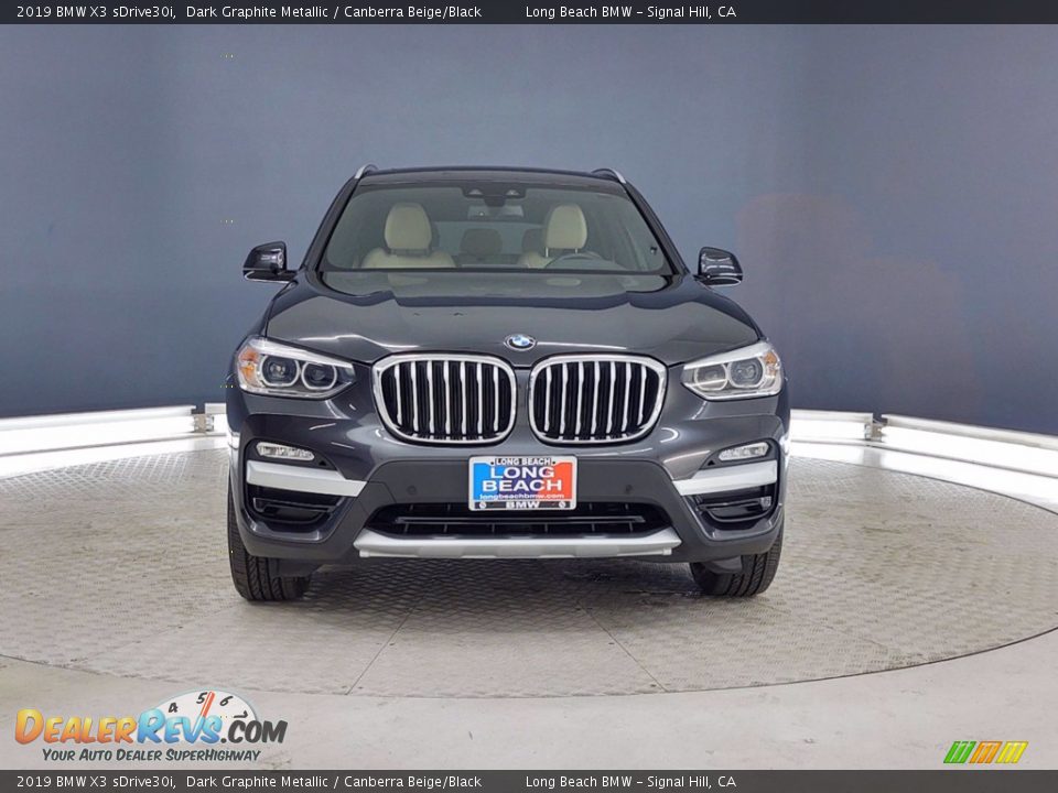 2019 BMW X3 sDrive30i Dark Graphite Metallic / Canberra Beige/Black Photo #2