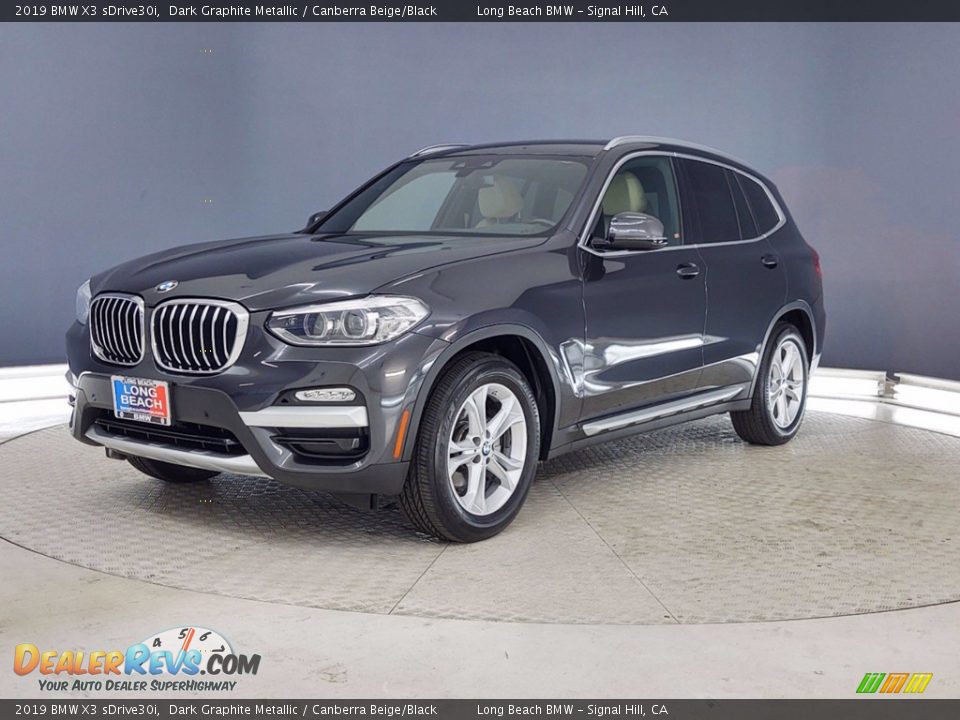 2019 BMW X3 sDrive30i Dark Graphite Metallic / Canberra Beige/Black Photo #3