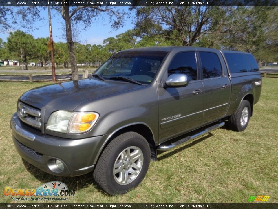 2004 Toyota Tundra SR5 Double Cab Phantom Gray Pearl / Light Charcoal Photo #13