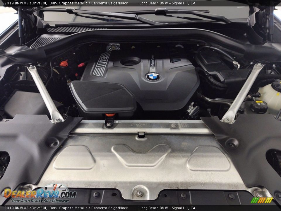 2019 BMW X3 sDrive30i Dark Graphite Metallic / Canberra Beige/Black Photo #12