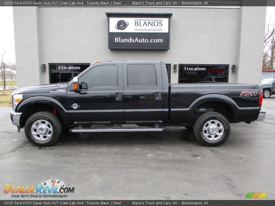 2015 Ford F250 Super Duty XLT Crew Cab 4x4 Tuxedo Black / Steel Photo #1