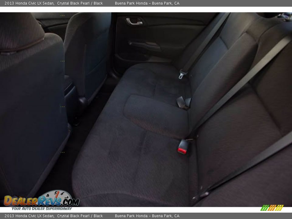 2013 Honda Civic LX Sedan Crystal Black Pearl / Black Photo #4