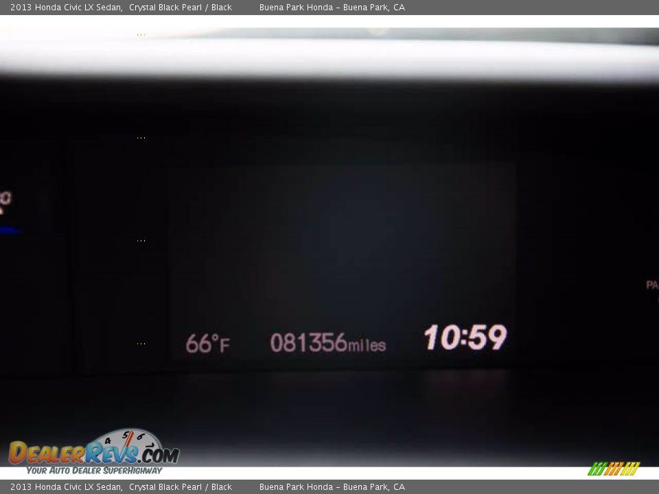 2013 Honda Civic LX Sedan Crystal Black Pearl / Black Photo #6