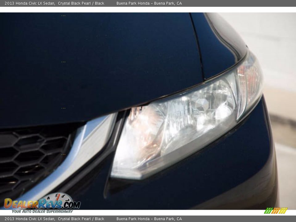 2013 Honda Civic LX Sedan Crystal Black Pearl / Black Photo #9