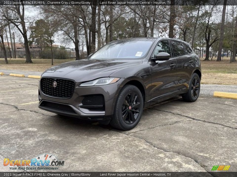 2021 Jaguar F-PACE P340 S Charente Gray / Ebony/Ebony Photo #1