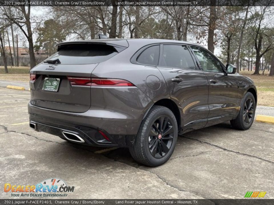 2021 Jaguar F-PACE P340 S Charente Gray / Ebony/Ebony Photo #3