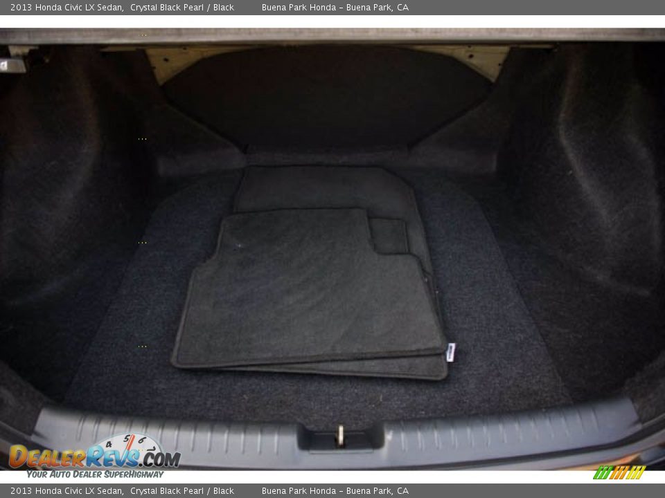 2013 Honda Civic LX Sedan Crystal Black Pearl / Black Photo #19
