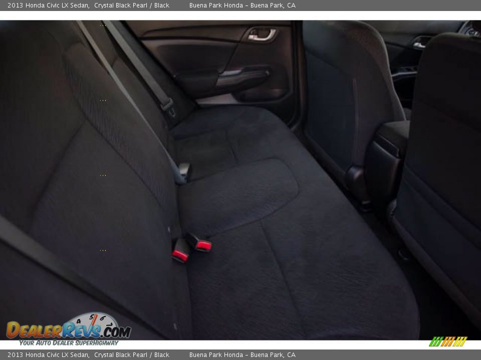 2013 Honda Civic LX Sedan Crystal Black Pearl / Black Photo #20