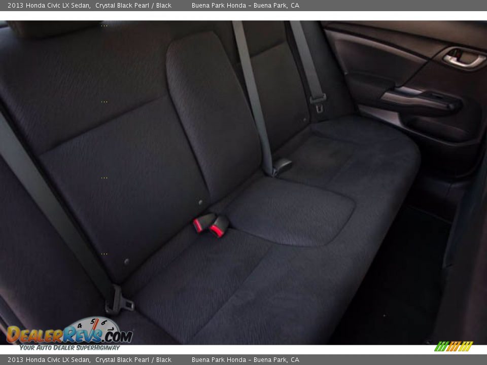 2013 Honda Civic LX Sedan Crystal Black Pearl / Black Photo #21