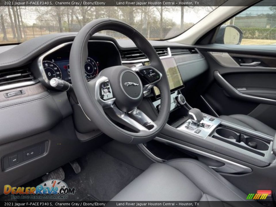 2021 Jaguar F-PACE P340 S Charente Gray / Ebony/Ebony Photo #16