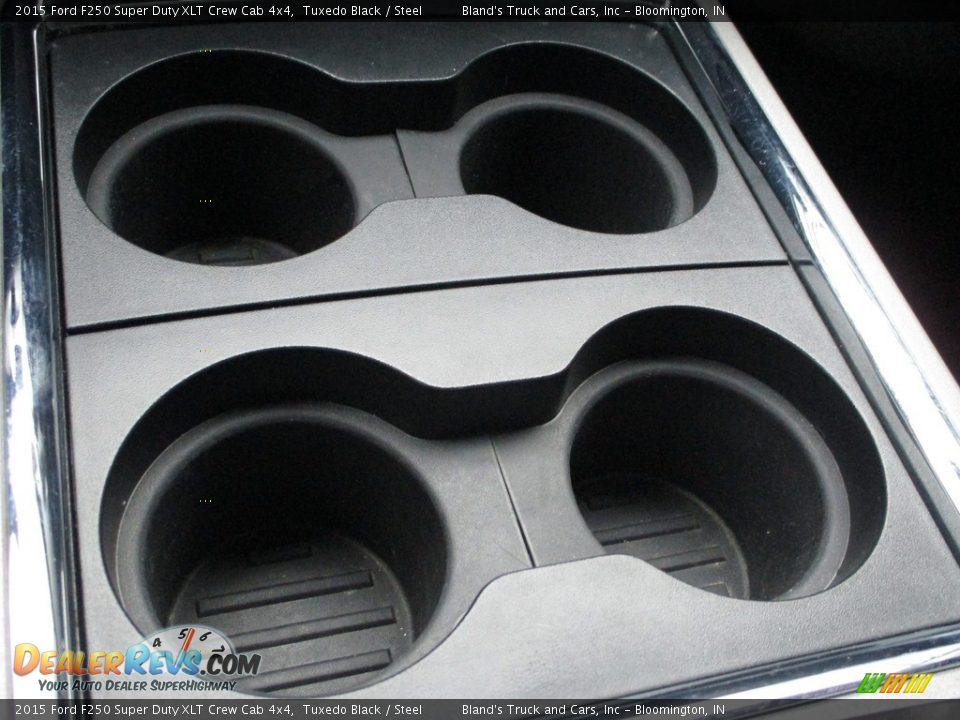 2015 Ford F250 Super Duty XLT Crew Cab 4x4 Tuxedo Black / Steel Photo #24