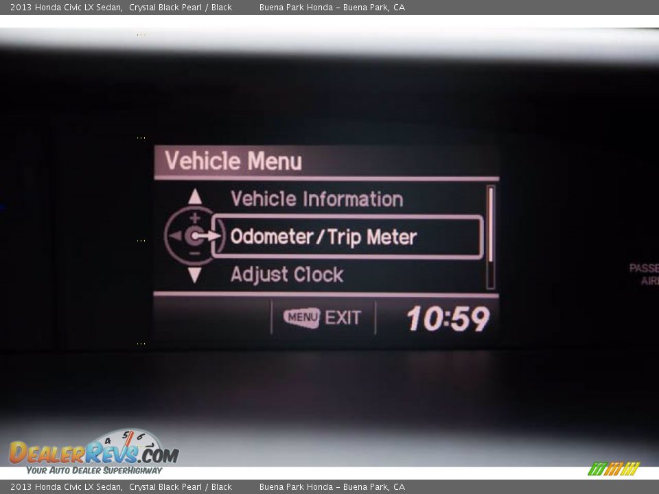 2013 Honda Civic LX Sedan Crystal Black Pearl / Black Photo #25