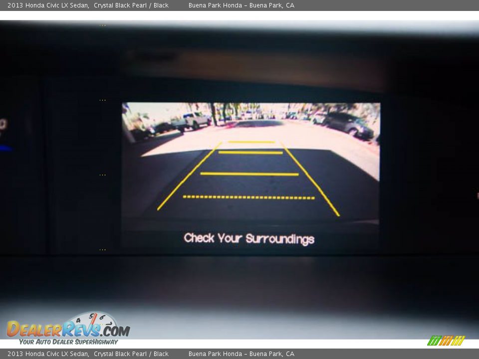 2013 Honda Civic LX Sedan Crystal Black Pearl / Black Photo #26