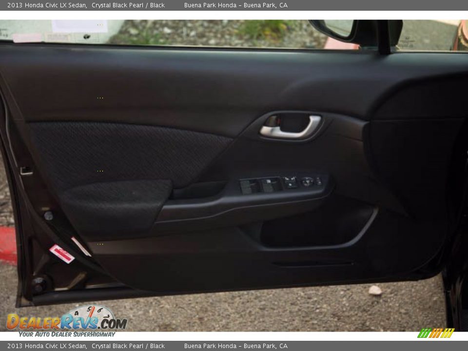 2013 Honda Civic LX Sedan Crystal Black Pearl / Black Photo #27