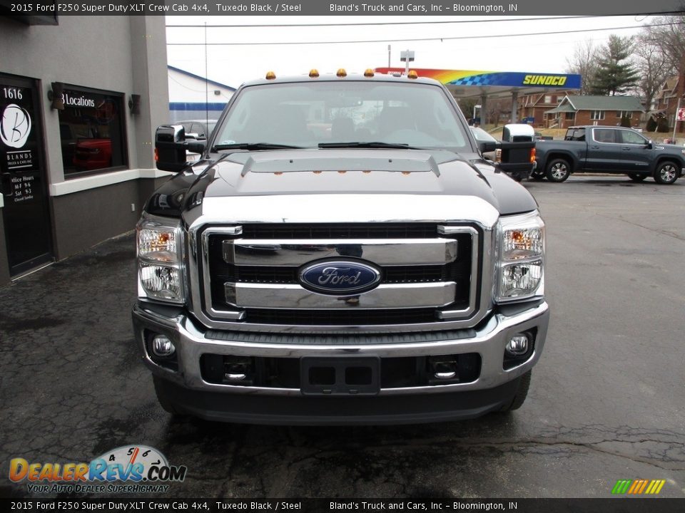 2015 Ford F250 Super Duty XLT Crew Cab 4x4 Tuxedo Black / Steel Photo #27