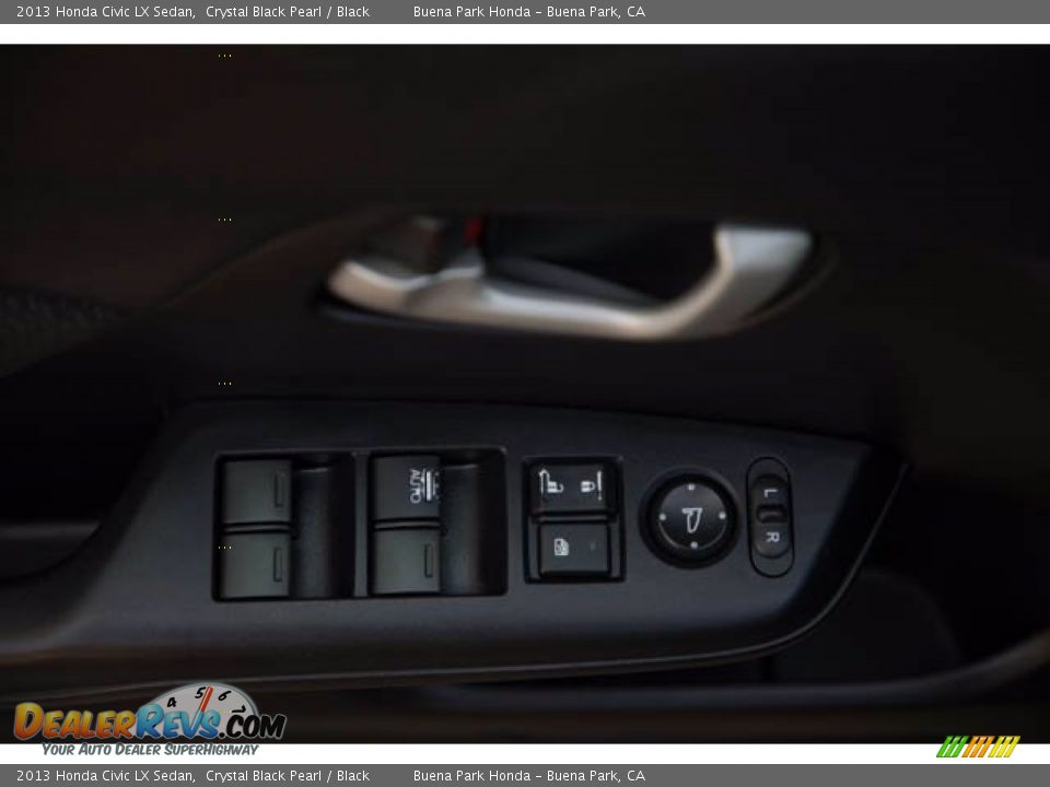 2013 Honda Civic LX Sedan Crystal Black Pearl / Black Photo #28