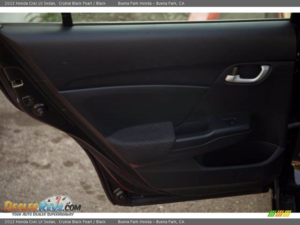 2013 Honda Civic LX Sedan Crystal Black Pearl / Black Photo #29