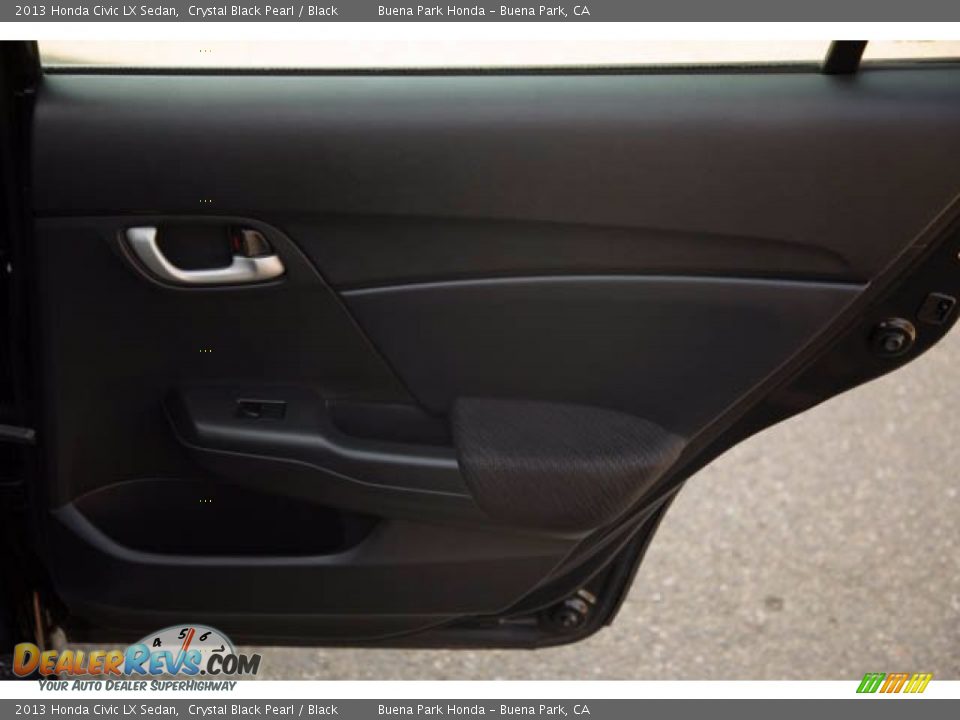 2013 Honda Civic LX Sedan Crystal Black Pearl / Black Photo #30
