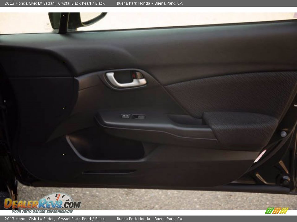 2013 Honda Civic LX Sedan Crystal Black Pearl / Black Photo #31