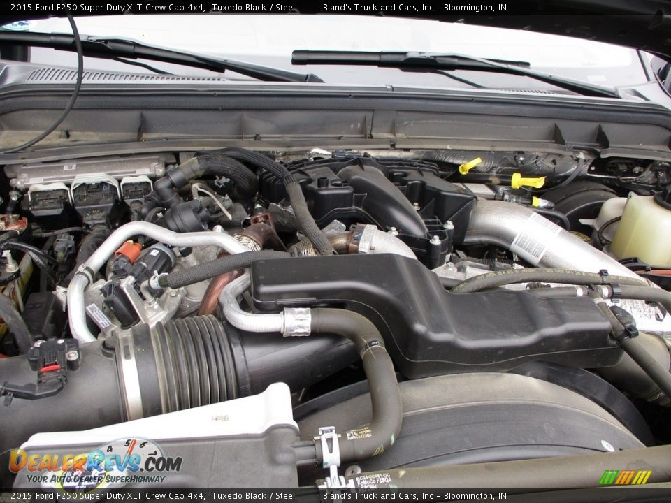 2015 Ford F250 Super Duty XLT Crew Cab 4x4 Tuxedo Black / Steel Photo #34