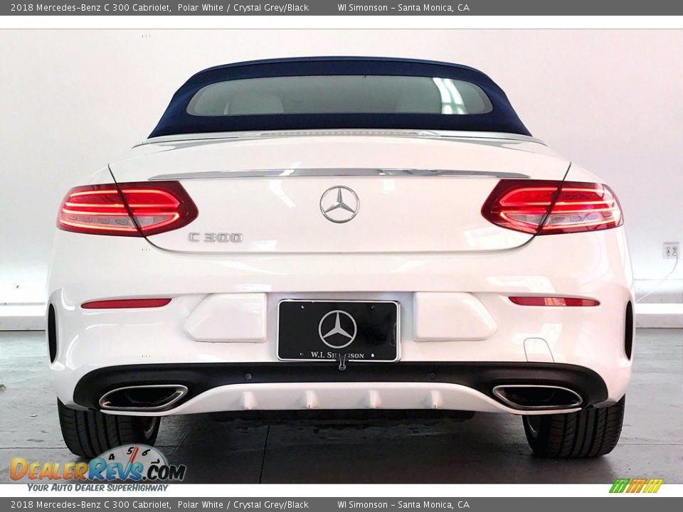 2018 Mercedes-Benz C 300 Cabriolet Polar White / Crystal Grey/Black Photo #3