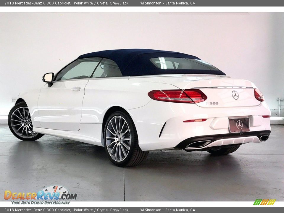 2018 Mercedes-Benz C 300 Cabriolet Polar White / Crystal Grey/Black Photo #10