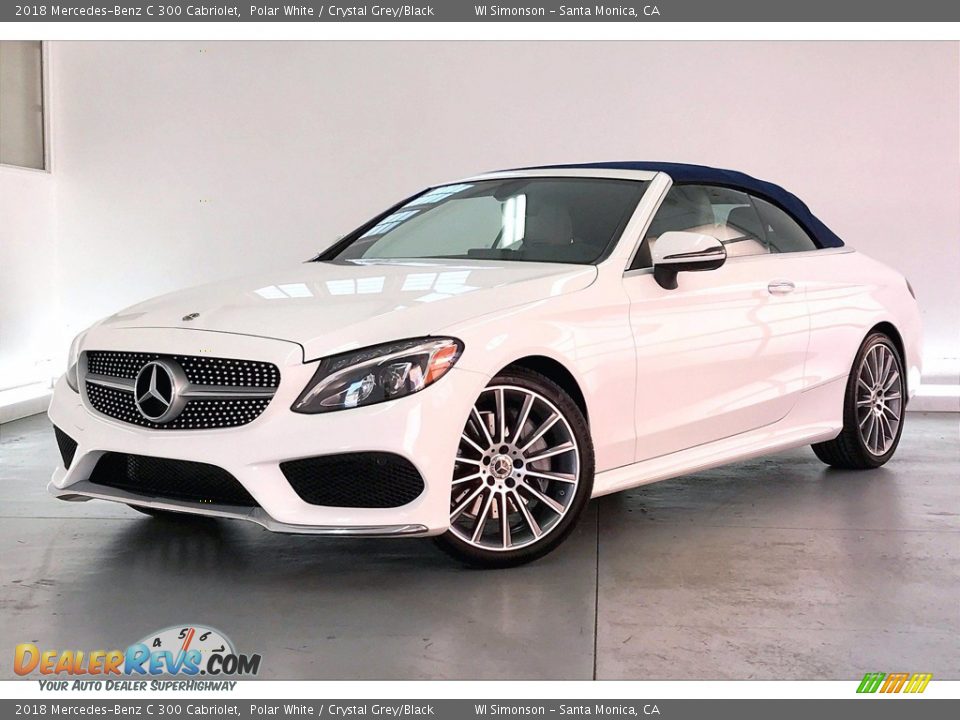 2018 Mercedes-Benz C 300 Cabriolet Polar White / Crystal Grey/Black Photo #12