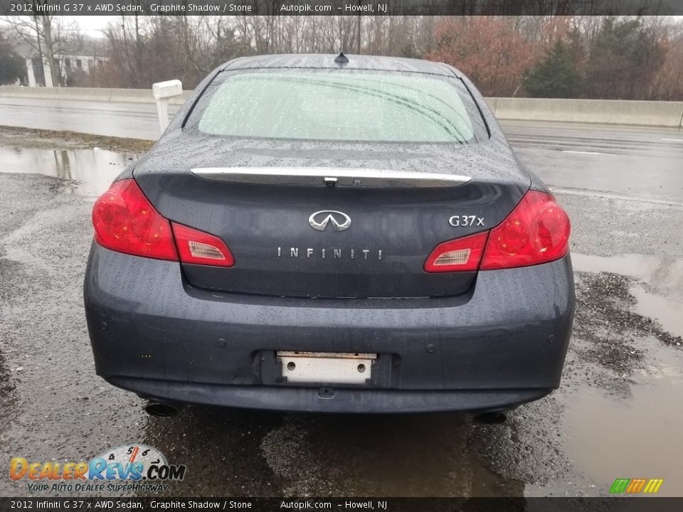 2012 Infiniti G 37 x AWD Sedan Graphite Shadow / Stone Photo #5