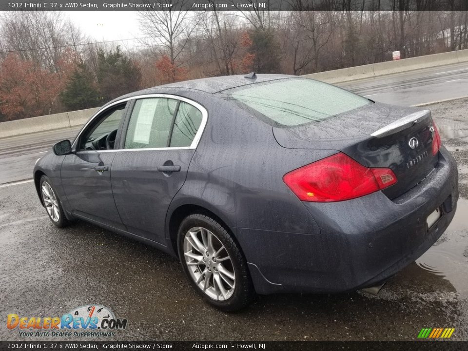 2012 Infiniti G 37 x AWD Sedan Graphite Shadow / Stone Photo #6