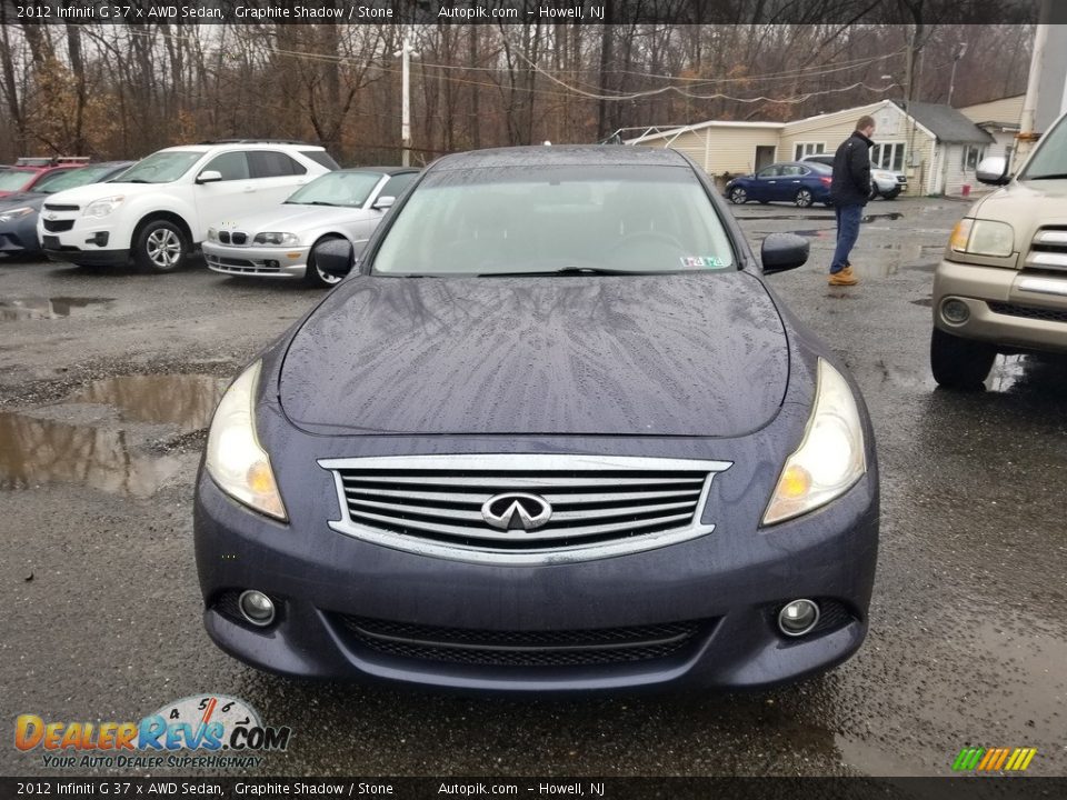 2012 Infiniti G 37 x AWD Sedan Graphite Shadow / Stone Photo #8