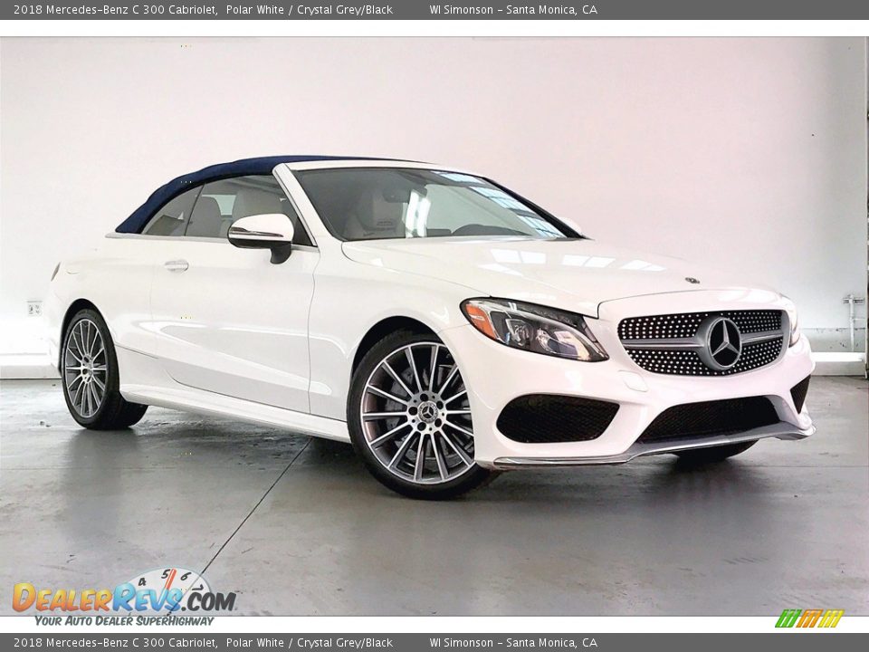 2018 Mercedes-Benz C 300 Cabriolet Polar White / Crystal Grey/Black Photo #34