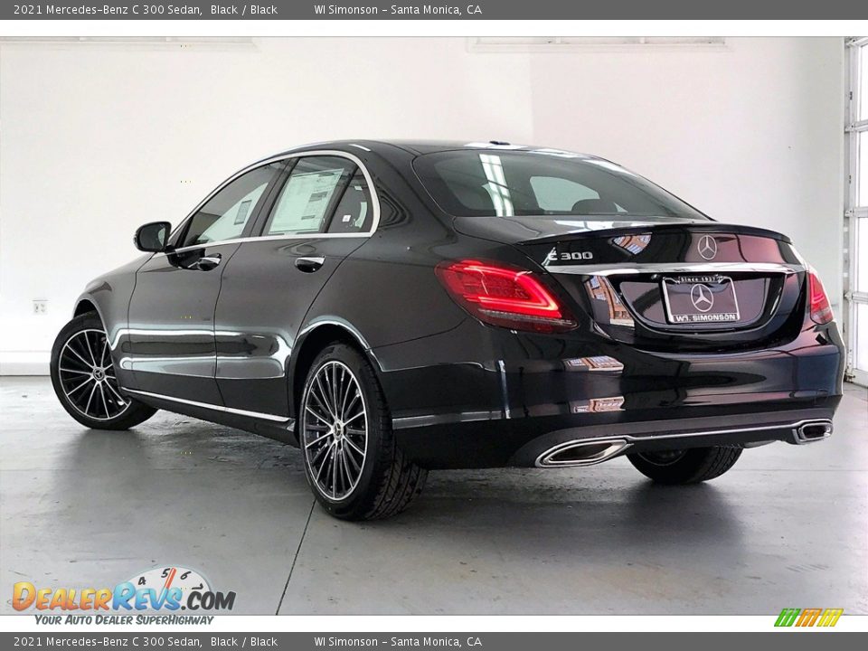 2021 Mercedes-Benz C 300 Sedan Black / Black Photo #2