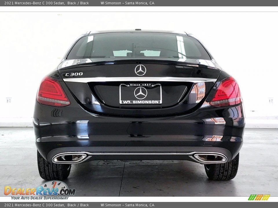 2021 Mercedes-Benz C 300 Sedan Black / Black Photo #3