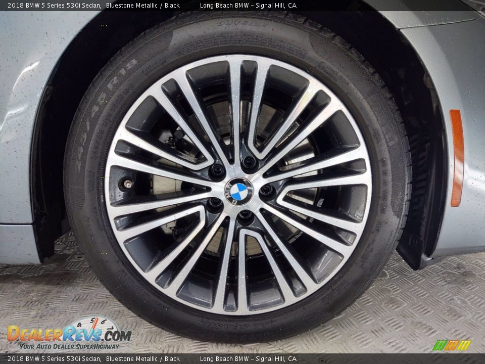 2018 BMW 5 Series 530i Sedan Bluestone Metallic / Black Photo #6