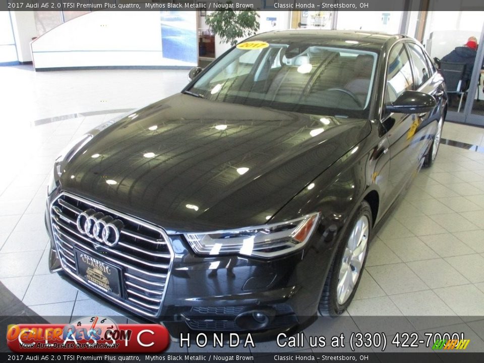 2017 Audi A6 2.0 TFSI Premium Plus quattro Mythos Black Metallic / Nougat Brown Photo #1