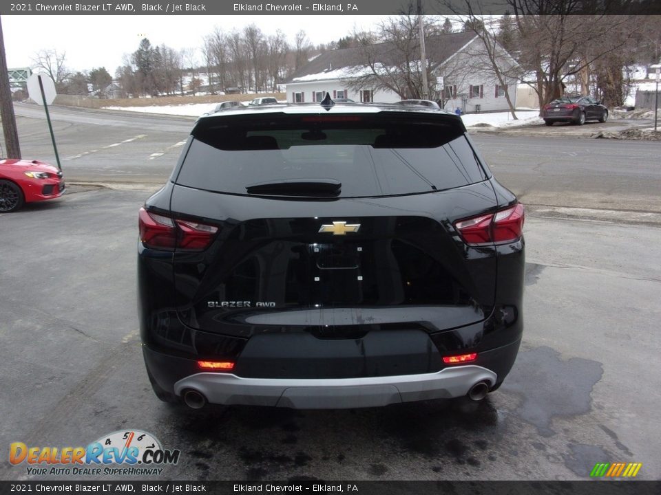 2021 Chevrolet Blazer LT AWD Black / Jet Black Photo #4