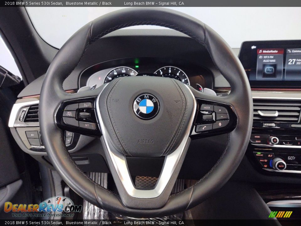 2018 BMW 5 Series 530i Sedan Bluestone Metallic / Black Photo #18