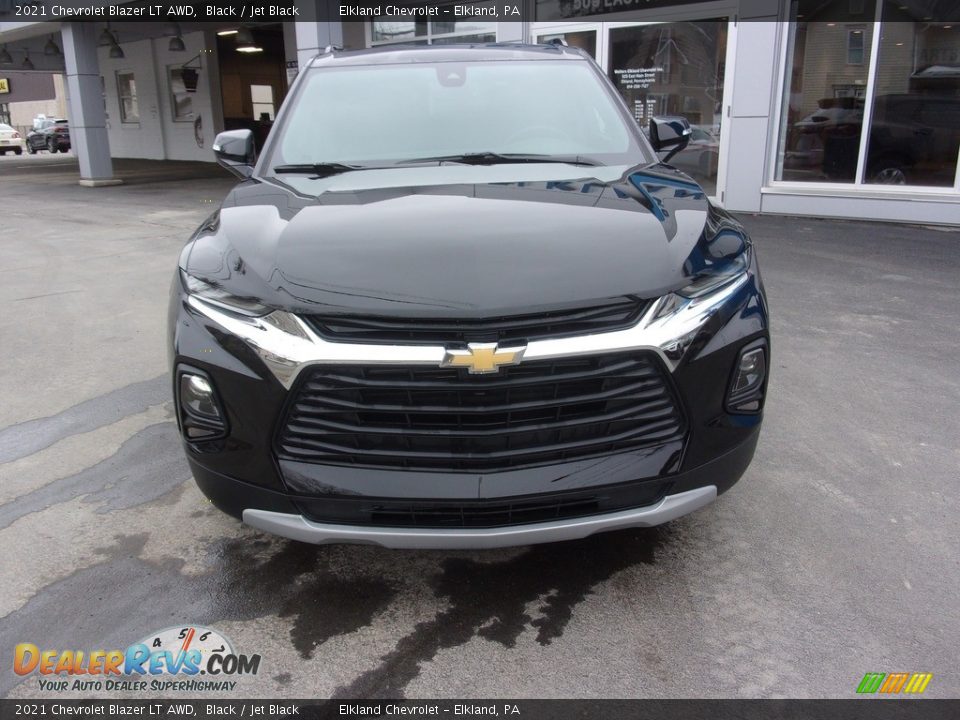 2021 Chevrolet Blazer LT AWD Black / Jet Black Photo #7