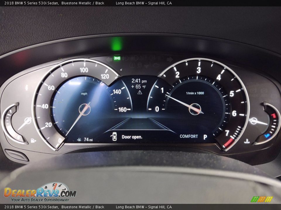 2018 BMW 5 Series 530i Sedan Bluestone Metallic / Black Photo #21