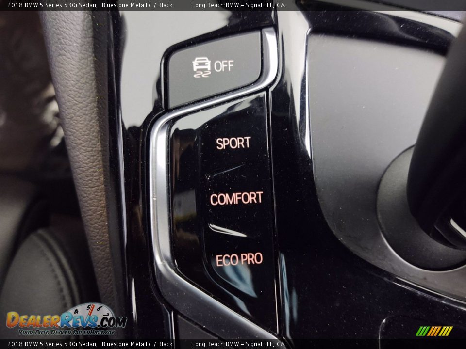 2018 BMW 5 Series 530i Sedan Bluestone Metallic / Black Photo #29