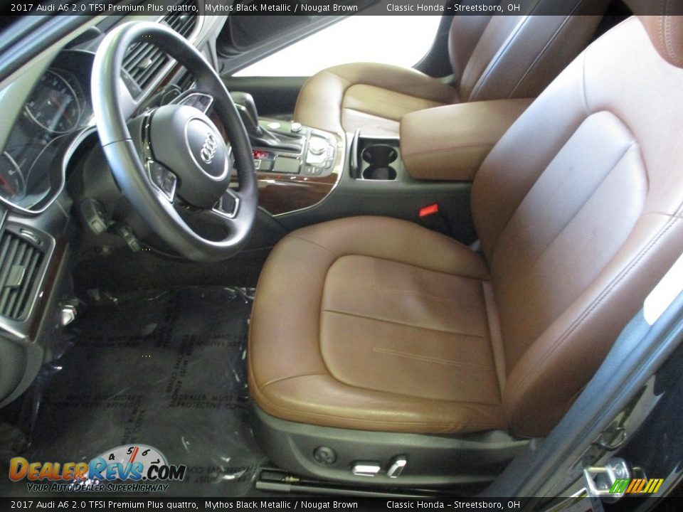 2017 Audi A6 2.0 TFSI Premium Plus quattro Mythos Black Metallic / Nougat Brown Photo #26