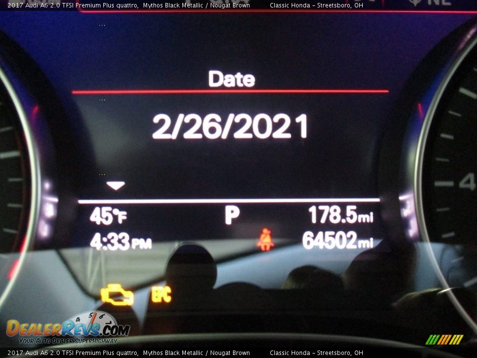 2017 Audi A6 2.0 TFSI Premium Plus quattro Mythos Black Metallic / Nougat Brown Photo #28
