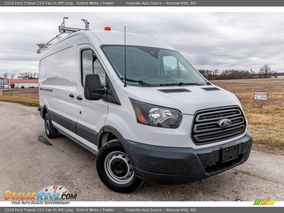 2016 Ford Transit 250 Van XL MR Long Oxford White / Pewter Photo #1