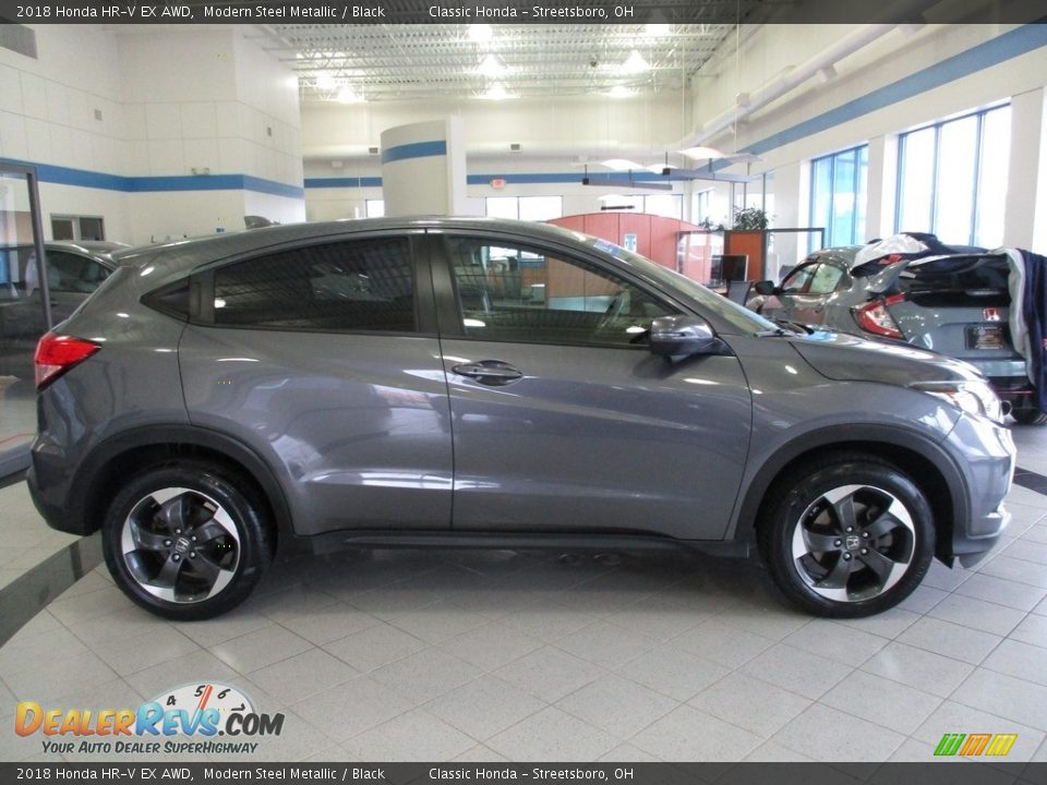 2018 Honda HR-V EX AWD Modern Steel Metallic / Black Photo #4