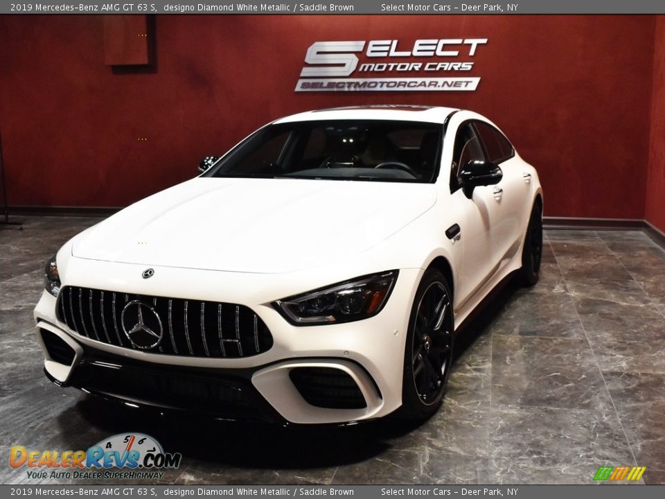 2019 Mercedes-Benz AMG GT 63 S designo Diamond White Metallic / Saddle Brown Photo #7